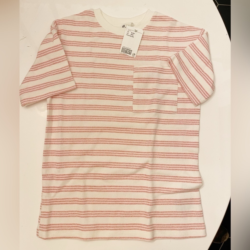 H&M Red Striped Tee - 8/10